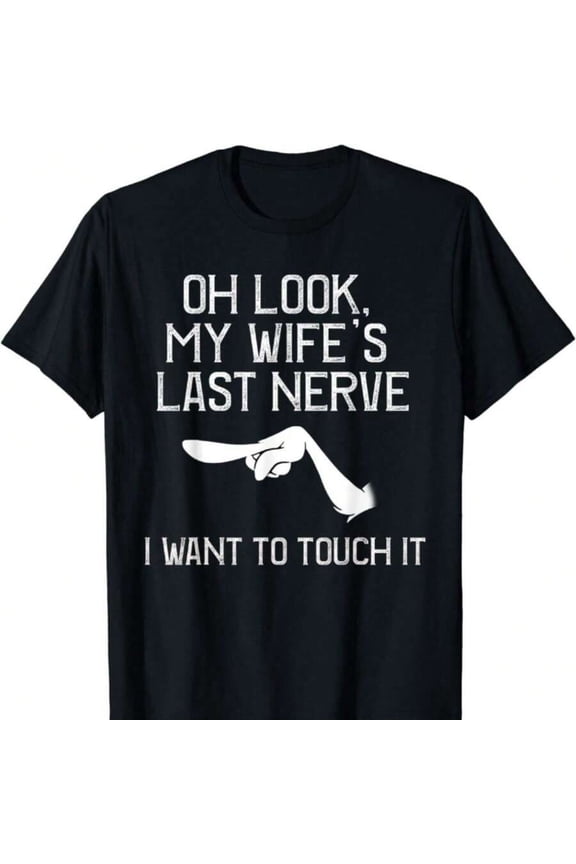 Funny T-Shirt For Men, Sarcastic Meme, Mans Prize, Marriage Gift Unisex T-Shirt Men's Summer Round Neck Short Sleeved Casual Cotton Print A Surprise Gift For Family And Friends