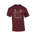 thumbnail image 1 of Funny T-Shirt Stick Figures I Got Your Back-maroon-medium, 1 of 6