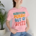 thumbnail image 1 of Funny T-Shirt, Surviving Purely Out Of Spite Top, Vistage Tee Shirt Cancer, 1 of 12