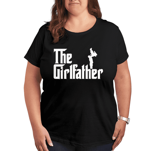 Funny T-Shirt for Men Women, The Girl Father Letter Graphic Short Sleeve Comfy Casual Tee Tops