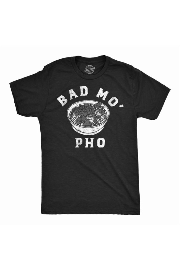 Funny T Shirts Bad Mo Pho Food Graphic Tee Men