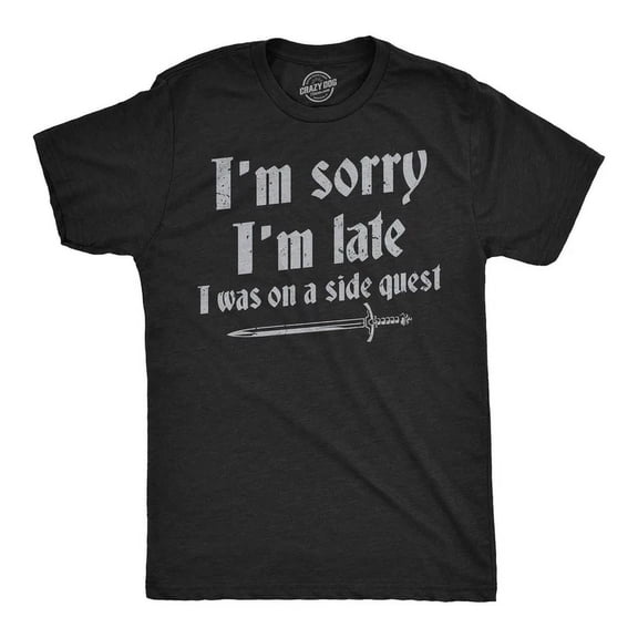 Funny T Shirts Im Sorry I Was Late I Was On A Side Quest Tee Unisex S-5XL Hot Trending Shirt, Vintage Birthday Gift