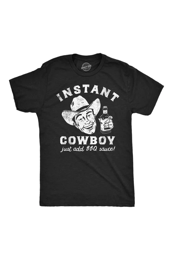Funny T Shirts Instant Cowboy Cookout Barbeque Graphic Tee Unisex S-5XL Hot Trending Shirt, Vintage Birthday Gift