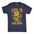 thumbnail image 1 of Funny T Shirts Life Is Golden Puppy Graphic Tee Men Unisex S-5XL Hot Trending Shirt, Vintage Birthday Gift, 1 of 3