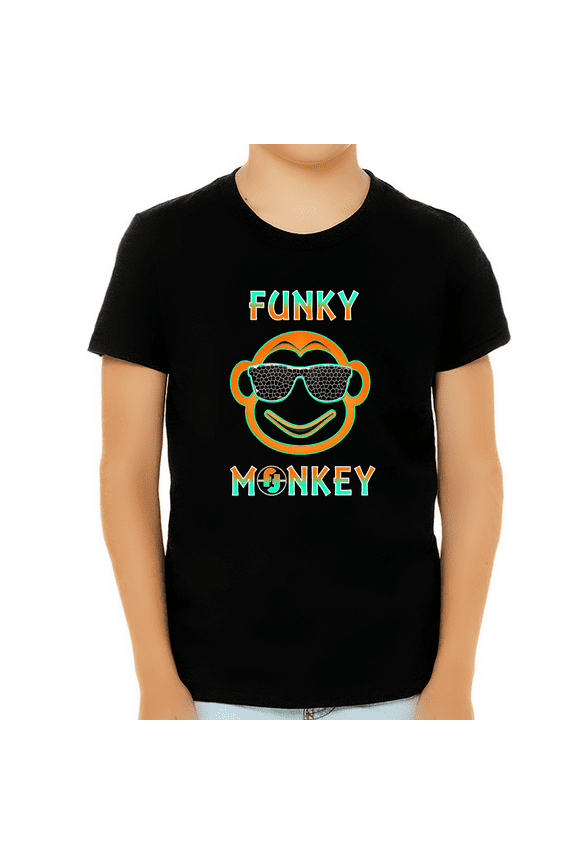 Funny T Shirts for BOYS - Funky Monkey Funny Shirts Boys Gamer Gifts - Cool Boys Tshirts