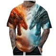 thumbnail image 1 of Funny T-Shirts for Men Graphic Tees Birthday Gift Summer Shirt Men's Dragon T Shirt Summer Short Sleeve T Shirt Top Animal Themed Shirt Graphic Shirt, 1 of 4