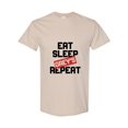 thumbnail image 1 of Funny TV Show Medical Drama Fan Quote Eat Sleep Greys Repeat Unisex T-Shirt, 1 of 2