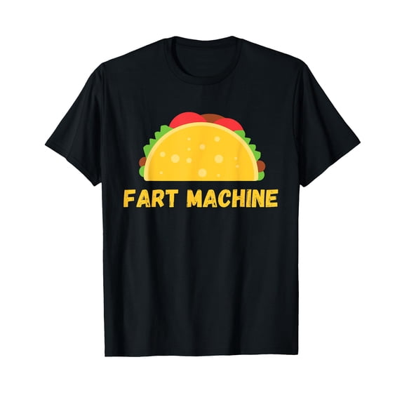 Funny Taco Graphic Fart Machine T-Shirt for Humorous Gag Gift