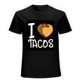 thumbnail image 1 of Funny Taco Lover T-Shirt for Men - I Love Heart Tacoa, 1 of 5