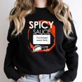thumbnail image 1 of Funny Taco Sauce Spicy Group Halloween Costume Graphic Tee SW21907 Unisex Sweatshirt, Up to Size 5XL, 1 of 2