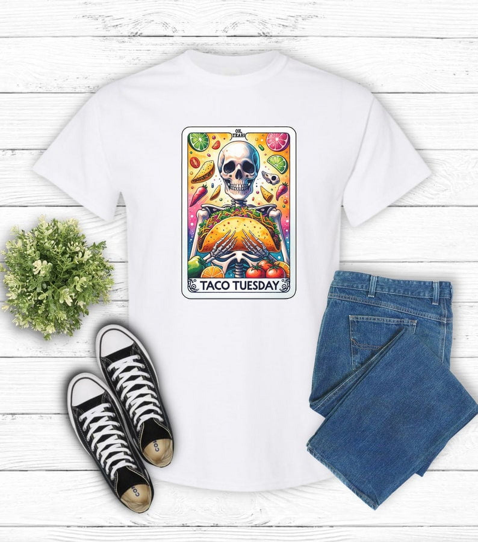 Funny Taco Shirts, Taco Tarot Card Shirt, Mexican Party Shirt, Taco
