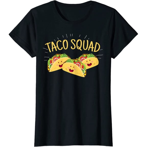 Funny Taco Squad T-Shirt Cute Mexican Food Lover Tshirt Gift