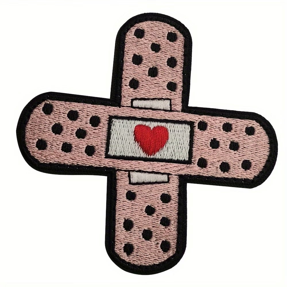 Funny Tactical Patch "BANDAGE-AID" - Embroidered Hook & Loop Patch for Clothing, Caps, Jeans, Jackets, and Backpacks
