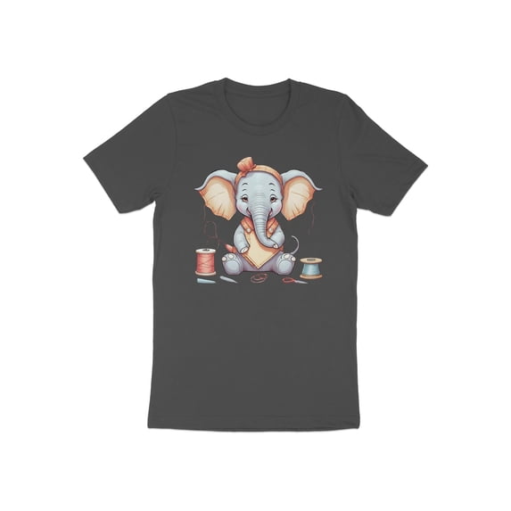 Funny Tailor Sewing Sewer Elephant Animal Graphic Gift Women T-Shirt Cool Tailor Sewer Lover Birthday Holiday Presents Men Women Kids Tshirt
