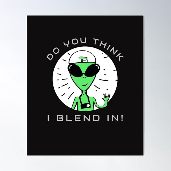 Funny Take On Aliens Poster Wall Art Modern Wall Decor For Living Room Bedroom Art