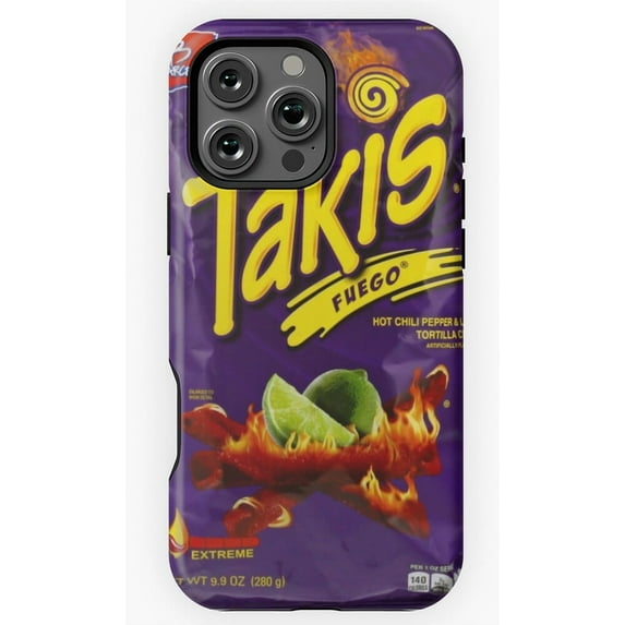 Funny Takis Snack Packet Food Design Phone Case for iPhone 11 12 13 14 15 16 17 Pro Max