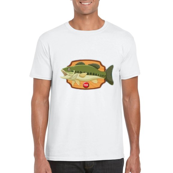 Funny Talking Fish Shirt Humorous Aquatic Animal Conversation Graphic T-Shirt, for men & women, up to size 5XL