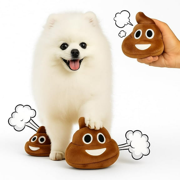 Funny Talking Poop Plush Toy  Hilarious Fart Sounds & Giggles, Stress Relief Toy, Perfect Gag Gift for Teens, Offices & Pets  Soft, Durable & Fun (2 Pcs)
