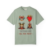 Funny Tattoo Graphic Tee Unisex 100 Cotton Comfort Colors T-Shirt 108