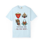 Funny Tattoo Graphic Tee Unisex 100 Cotton Comfort Colors T-Shirt 109