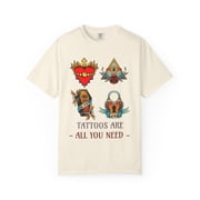 Funny Tattoo Graphic Tee Unisex 100 Cotton Comfort Colors T-Shirt 109