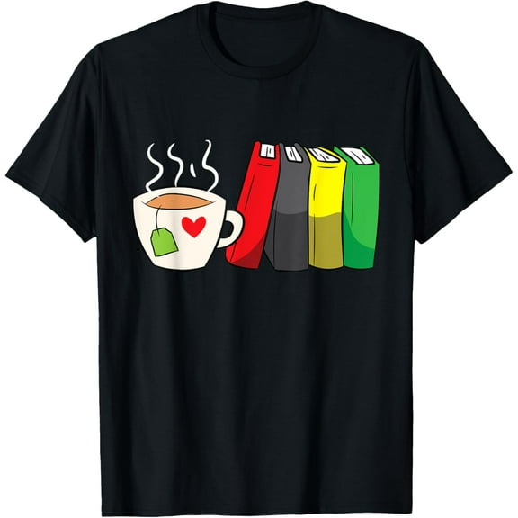 Funny Tea And Bookworm Love Books And Tea T-Shirt