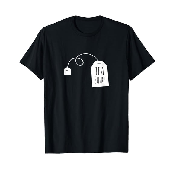 Funny Tea Lover T-Shirt with Playful Tea Tag Design for Hot Drinks Enthusiasts