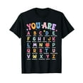 thumbnail image 1 of Funny Teacher Affirmation Alphabet Positivity Back to School T-Shirt, 1 of 5