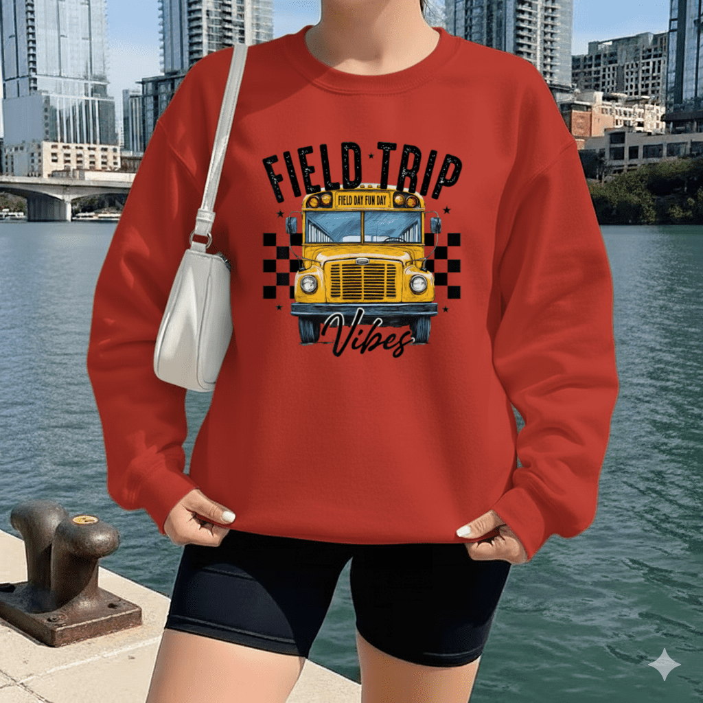 Funny Teacher Field Trip Vibes 2025 School Bruh Quote Classroom Humor ...