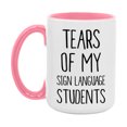 thumbnail image 1 of Funny Teacher Mug - "Tears Of My Sign Language Students" - 11Oz Or 15Oz Ceramic Coffee Cup, 1 of 8