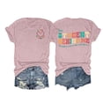 thumbnail image 1 of Funny Teacher T Shirt For Women Dear Student Behind Me Graphic Tee Casual Comfortable Crewneck Top, 1 of 2