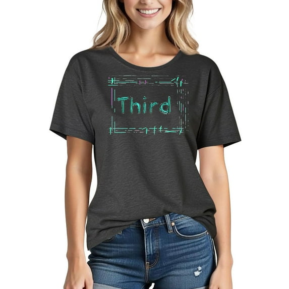 Funny Teacher T-Shirt for Women - Vintage Letter Print Graphic Tee | Educator Gifts & Back-to-School Staff Apparel 2025