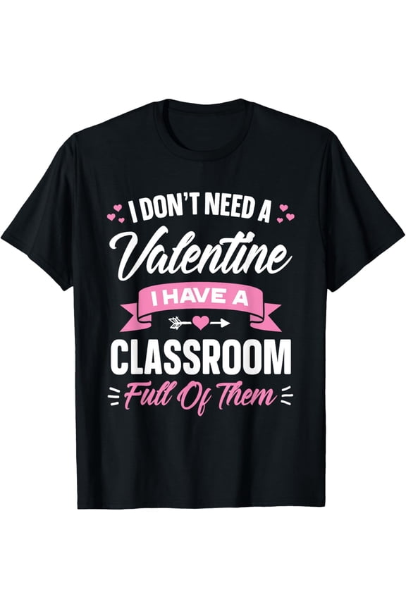 Funny Teacher Valentine's Day Shirt Retro Classroom Educator Tee Cute Heart Graphic Apparel for School Teachers