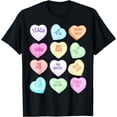 thumbnail image 1 of Funny Teacher Valentines Day Teach Heart Candy T Shirt T-Shirt, 1 of 3