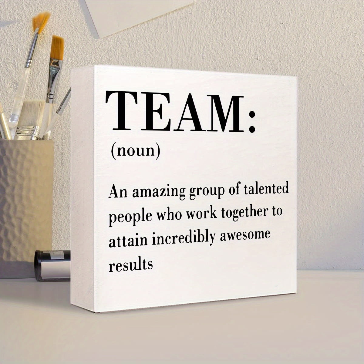 Funny Team Definition Sign For Office Desk Decor Home Decor - Perfect ...