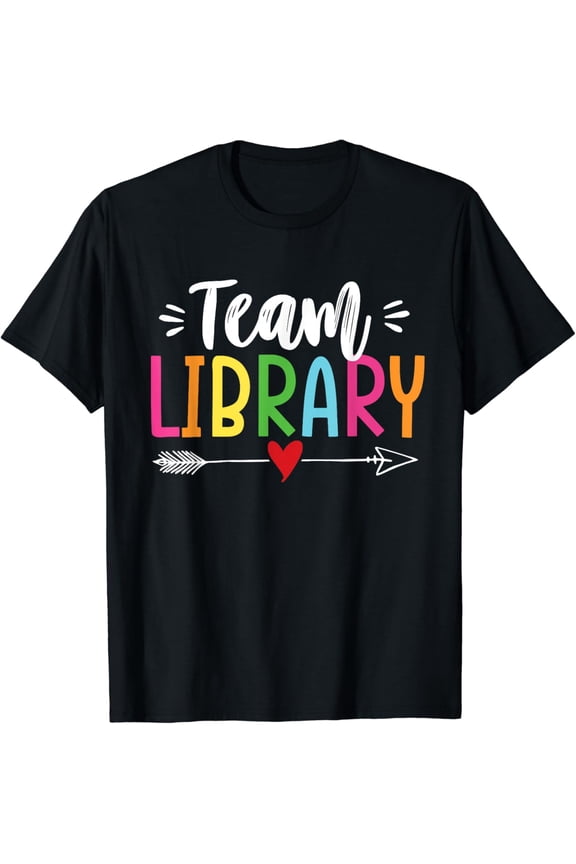 Funny Team Library Shirt, Casual Library Lover Short Sleeve Unisex School Top