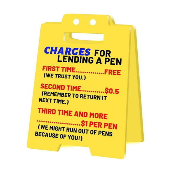 Funny Team Office Gifts - Answer Desk Rates Funny Desk Sign, Gag Fun Gift for Coworker Teammate Employee Boss, Office Desk Sign Cubicle Decor for Birthday Christmas White Elephant Gifts (E)