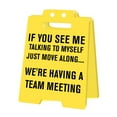 thumbnail image 1 of Funny Team Office Gifts - Funny Fun Gag Desk Warning Caution Sign Cubicle Decor for Coworker Teammate Employee Boss Birthday Christmas White Elephant Gift Under 10 Dollar, 1 of 8
