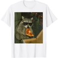 thumbnail image 1 of Funny Team Raccoon Eating Pizza Animal Meme Unisex T-Shirt, 1 of 6