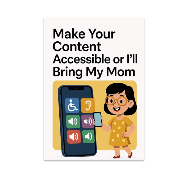 Funny Tech Accessibility Art - Tech Enthusiast - 13x19 Poster Print