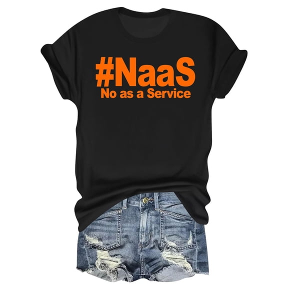 Funny Tech T-Shirt - #NaaS No as a Service Developer Meme Tee - Cotton Classic Fit - Men’s Sizes S-3XL