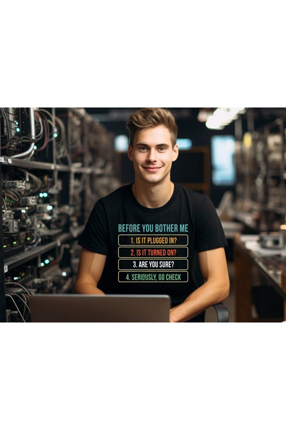 Funny Technology Supervisor Support Techie Gift Shirt Tech Technical Support IT Technician