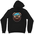 thumbnail image 1 of Funny Teddy Bear Swims Graphic Humorous Animal Lover Novelty Art - Relaxed Look M176 Unisex Hoodie, Up to Size 5XL, 1 of 2