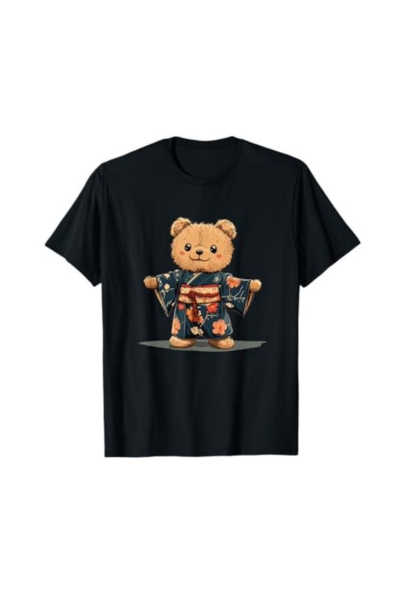Funny Teddy Bear in Kimono for Japanese Lovers T-Shirtfrom JP