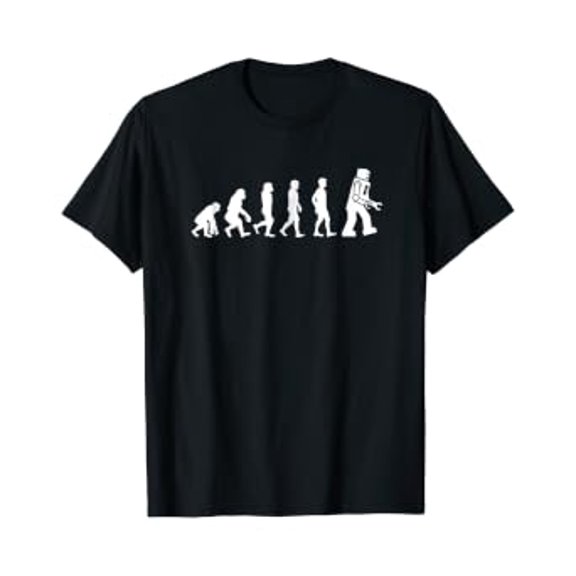 Funny Tees - Ape, Monkey, Man to Robot Evolution T-Shirt, Unisex T-Shirt