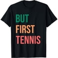 thumbnail image 1 of Funny Tennis Art For Women Men Teens Tennis Player Lover T-Shirt, 1 of 4