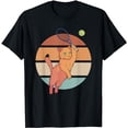 thumbnail image 1 of Funny Tennis Racket Cat Playing Tennis T-Shirt, 1 of 5
