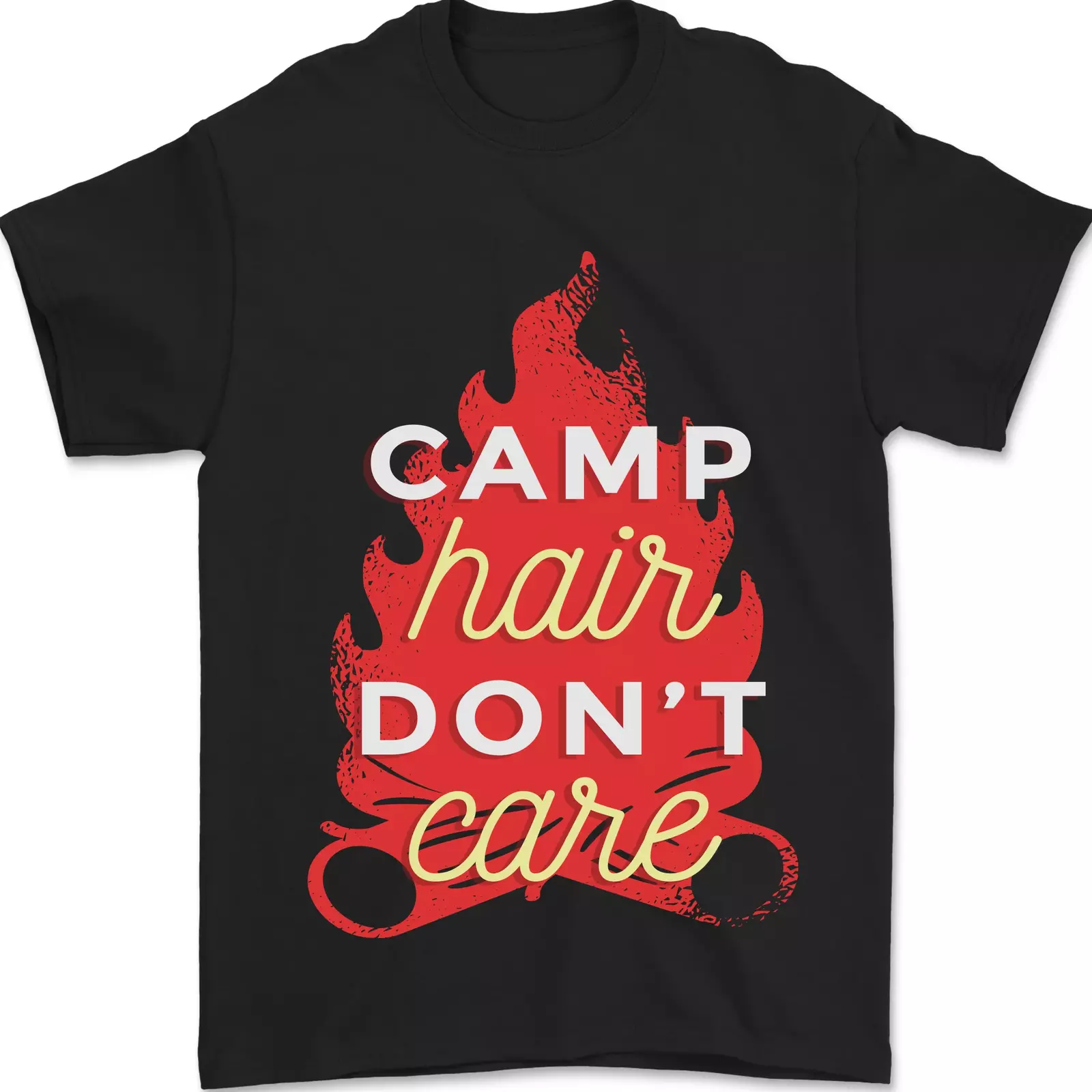 Funny Tents Camp Hair Don't Care Caravan Mens