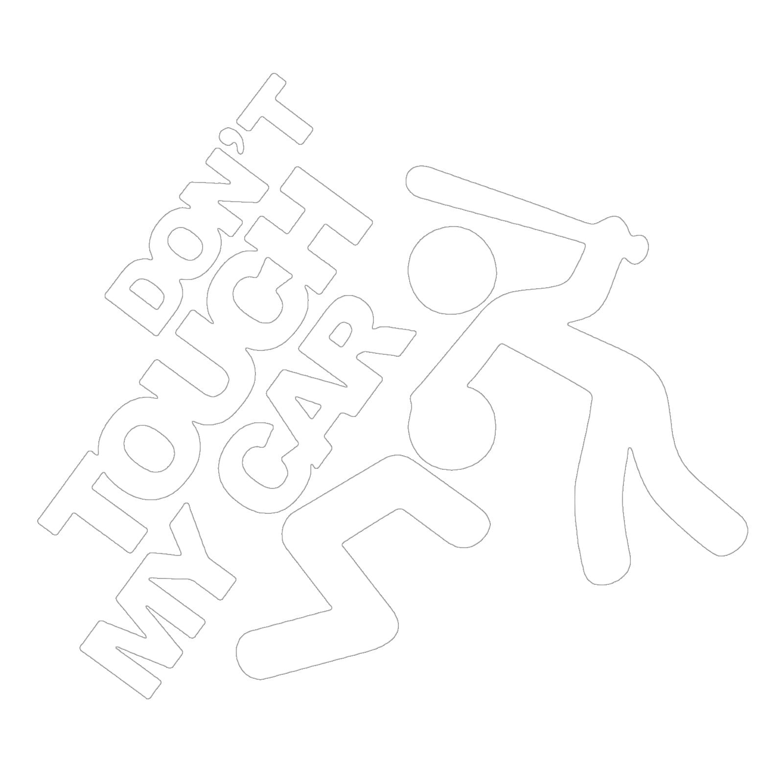 Funny Text Don't My Car Car Stickers Don't My Car Car Stickers Reflective Water Proof Stickers