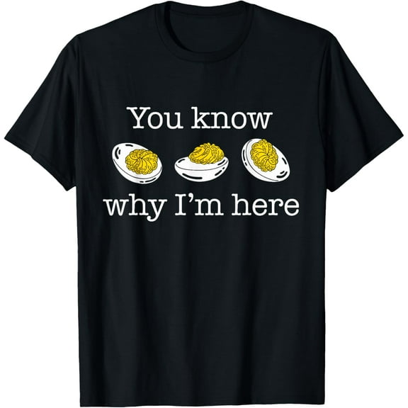 Funny Thanksgiving Dinner You Know Why I'm Here Classic Fit Black T-Shirt